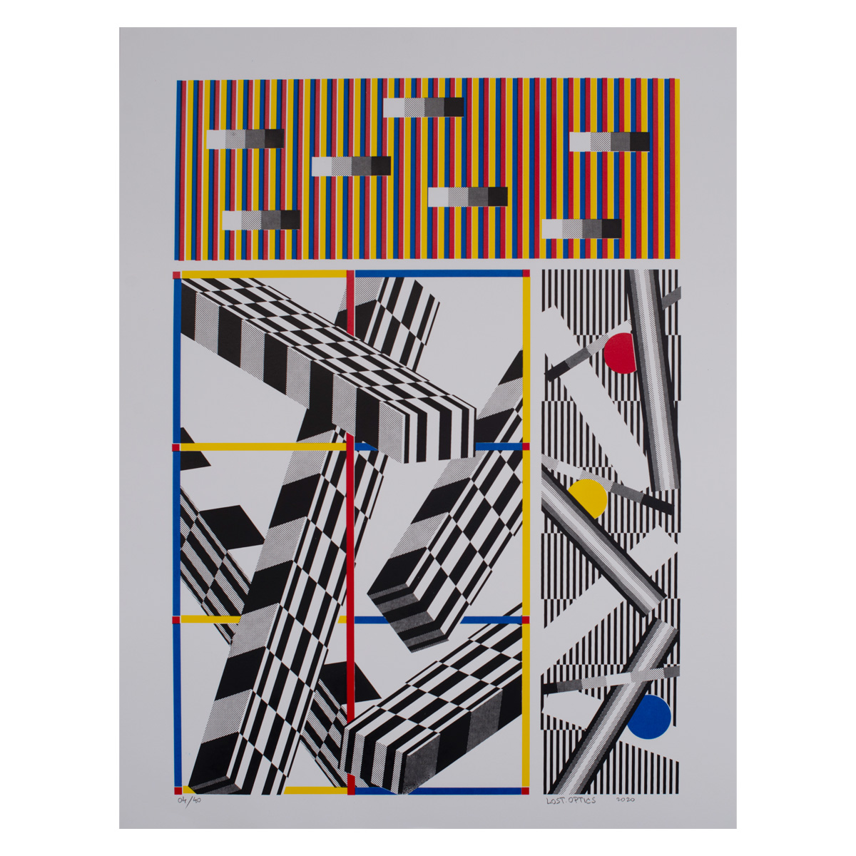 4 colors hand printed screenprint on Fedrigoni ArcoDesign 460gr/sqm, edition of 40+4AP