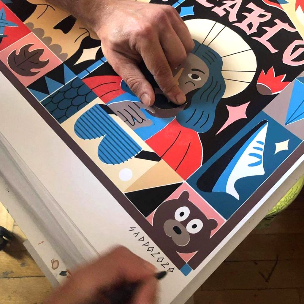 Saddo signing & numbering the art edition